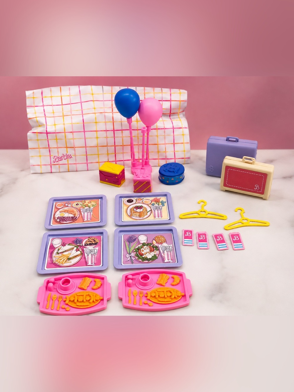 Vintage Barbie Airplane, Birthday‎ and Travel Accessories